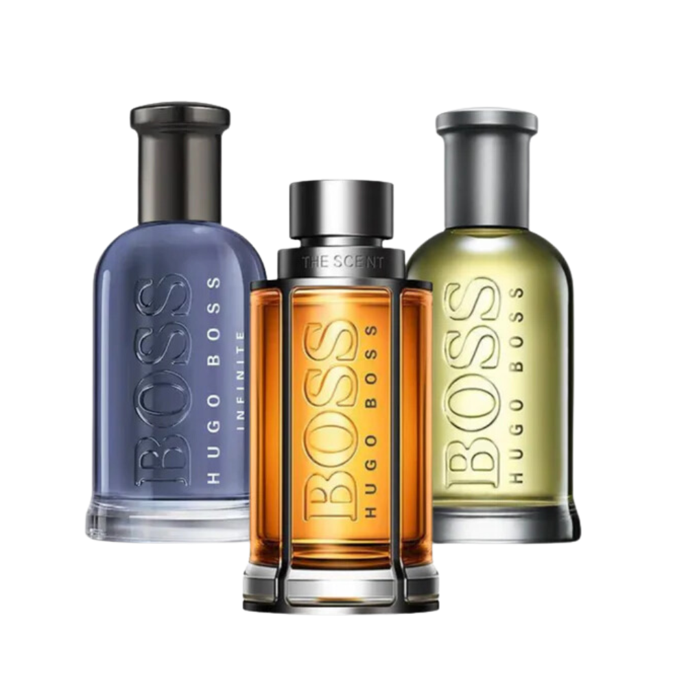 3 parfums BOSS THE SCENT, BOSS BOTTLED et BOTTLED INFINITE 100 ml