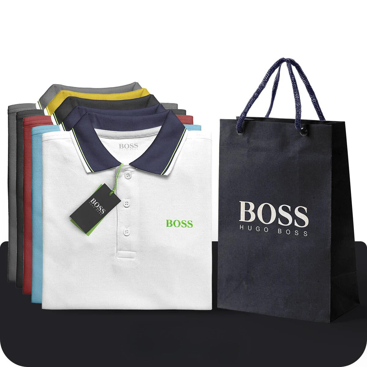 [ACHETER 3, OBTENIR 5] Kit 5 Chemises Polo Boss Essential – 50 % DE RÉDUCTION